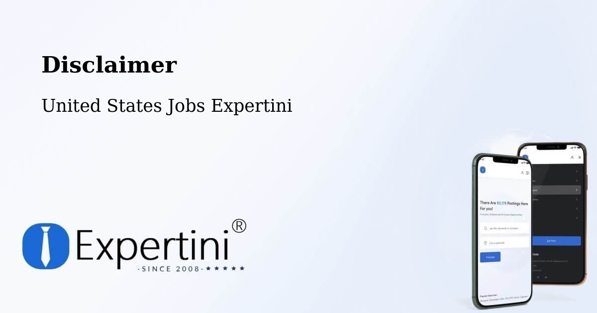 Disclaimer – Belton - United States Jobs Expertini